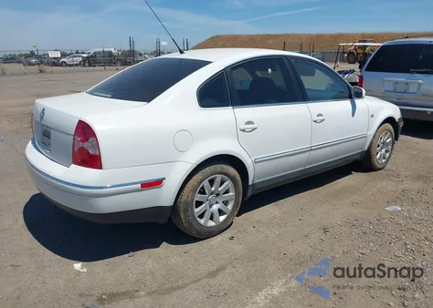 2003 Volkswagen Passat Gls z USA, uszkodzony, nr VIN WVWPD63B63P458771